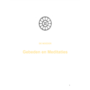 Gebeden en Meditaties, De Moeder